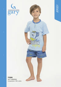 BOY'S PAJAMA M/M P25060 Tellini S.r.l. Wholesale Clothing